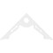 Ekena Millwork Pitch Cena Architectural Grade PVC Gable Pediment, 48"W x 24"H x 1"P (12/12) GPP048X024X100CEN - alternate 2